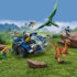 Ontsnapping van Gallimimus en Pteranodon f